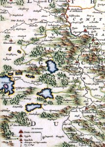Atlas Van der Hagen-KW1049B10 095-LANDGRAVIATUS ALSATIAE INFERIORIS Novissima Tabula, in qua simul MARCHIONATUS BADENSIS, ORTENAVIA Cateraq- tam Lotharingia quam alia Confina (étangs)