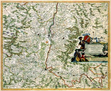 Atlas Van der Hagen-KW1049B10 094-SUPERIORIS ALSATIAE nec non BRISIGAVIAE et SUNTGAVIAE GEOGRAPHICA TABULA, in qua subjacentia Territoria distincte ostenduntur, ex conatibus