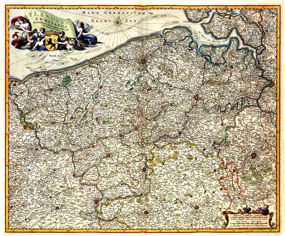 Atlas Van der Hagen-KW1049B11 065-FLANDRIAE COMITATUS Accuratissima Descriptio, edita