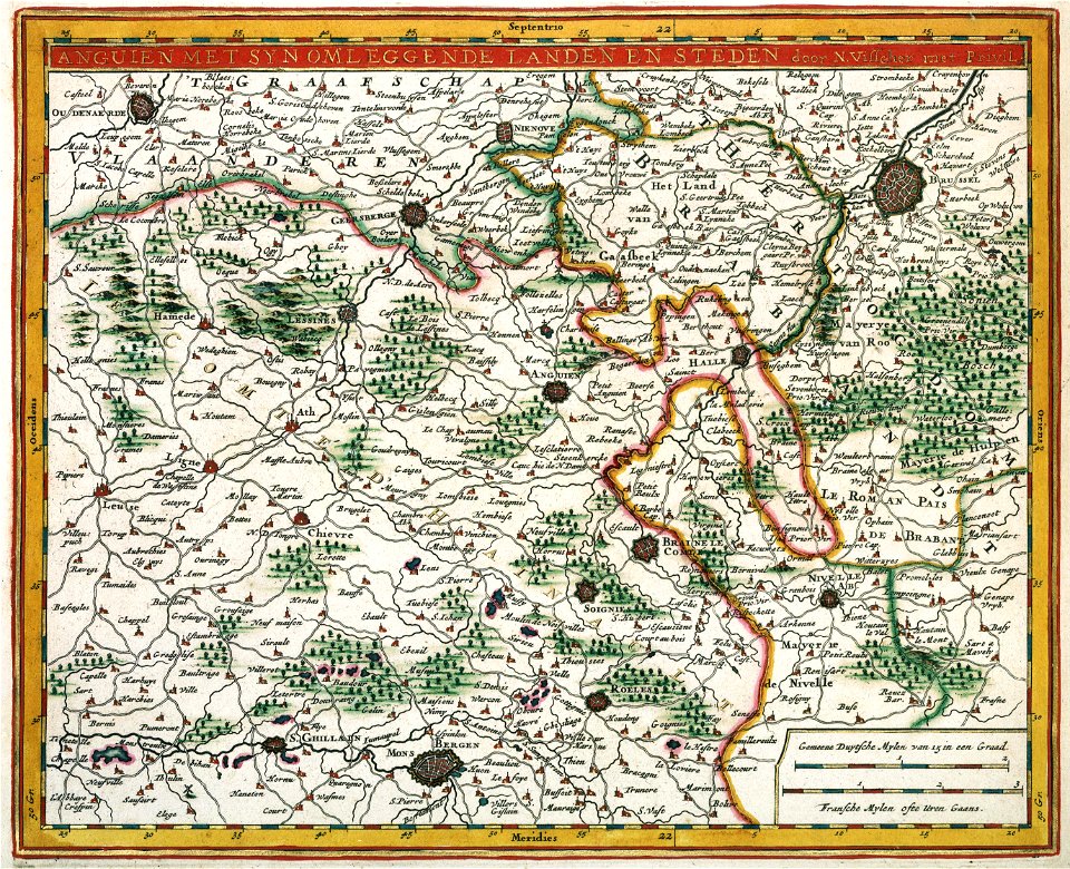 Atlas Van der Hagen-KW1049B11 075 2-ANGUIEN MET SYN OMLEGGENDE LANDEN EN STEDEN