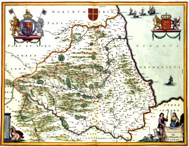 Atlas Van der Hagen-KW1049B11 034-EPISCOPATVS DVNELMENSIS Vulgo The Bishoprike of DVRHAM.