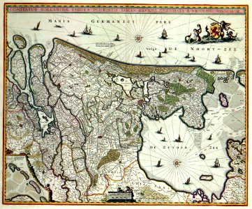 Atlas Van der Hagen-KW1049B11 083-COMITATUS HOLLANDIAE TABULA PLURIBUS LOCIS RECENS EMENDATA A NICOLAO VISSCHER