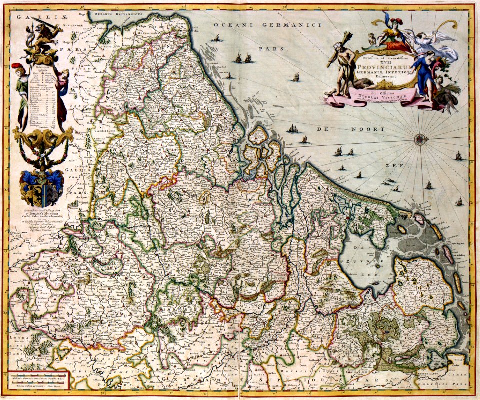 Atlas Van der Hagen-KW1049B11 055-Novissima et accuratissima XVII PROVINCIARUM GERMANIAE INFERIORIS Delineatio