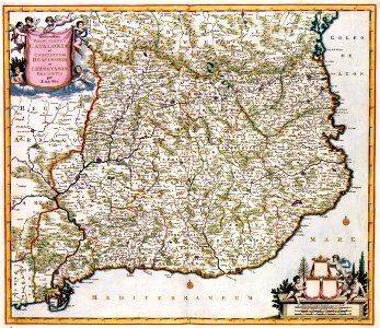 Atlas Van der Hagen-KW1049B12 013-Accuratissima PRINCIPATUS CATALONIAE et COMITATUUM RUSCINONIS et CERRETANIAE DESCRIPTIO