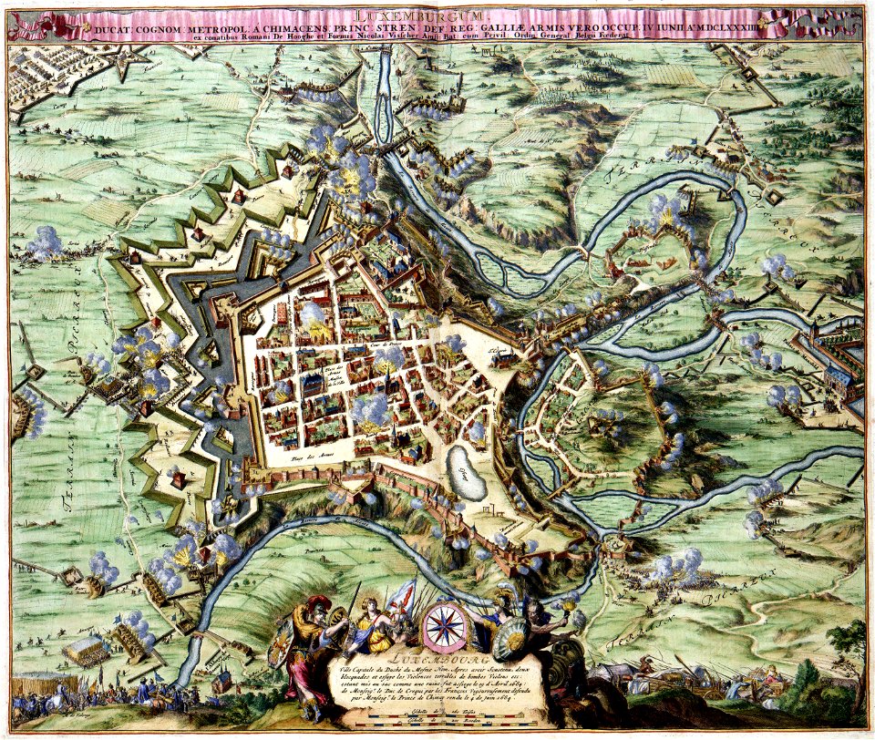 Atlas Van der Hagen-KW1049B11 064-LUXEMBURGUM DUCAT- COGNOM- METROPOL- µ CHIMACENS- PRINC- STREN- DEF- REG- GALLIAE ARMIS VERO OCCUP- IV IUNII A.o M.DC.LXXXIIII