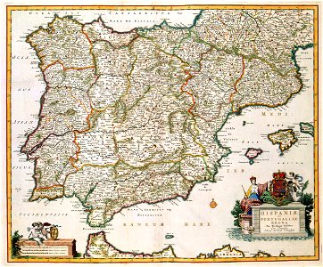 Atlas Van der Hagen-KW1049B12 002-HISPANIAE ET PORTUGALIAE REGNA
