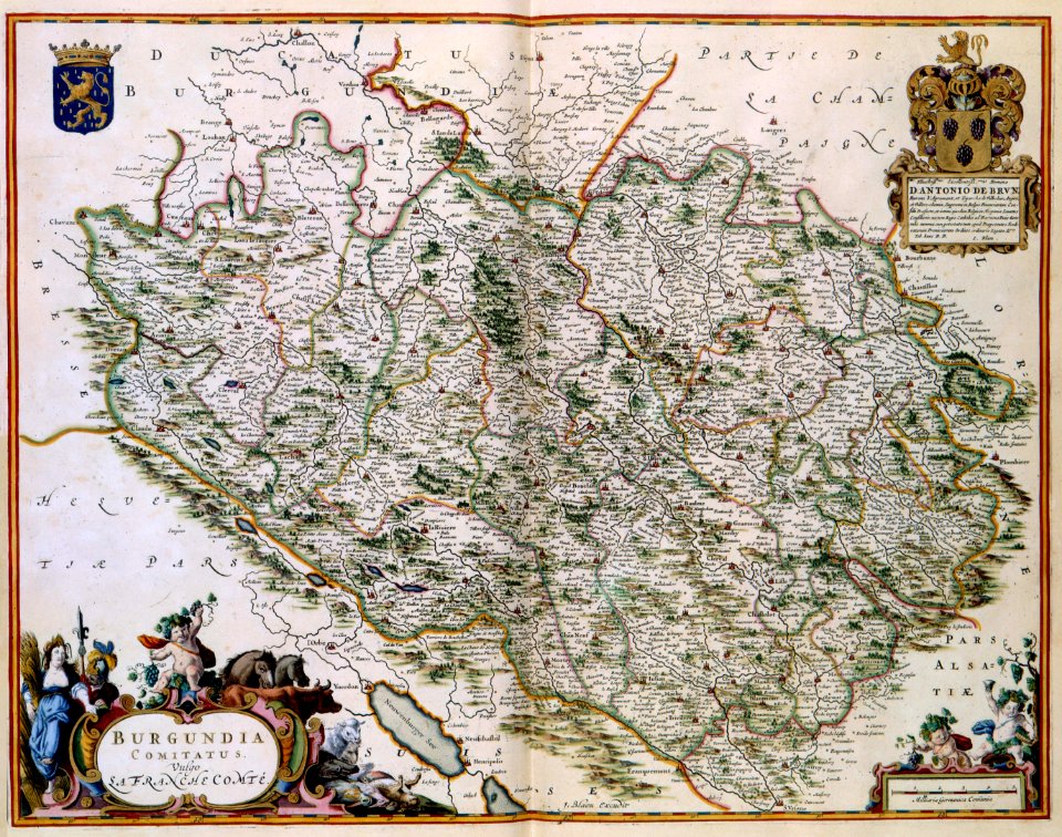 Atlas Van der Hagen-KW1049B12 045-BURGUNDIA COMITATUS. Vulgo La FRANCHECOMTÉ