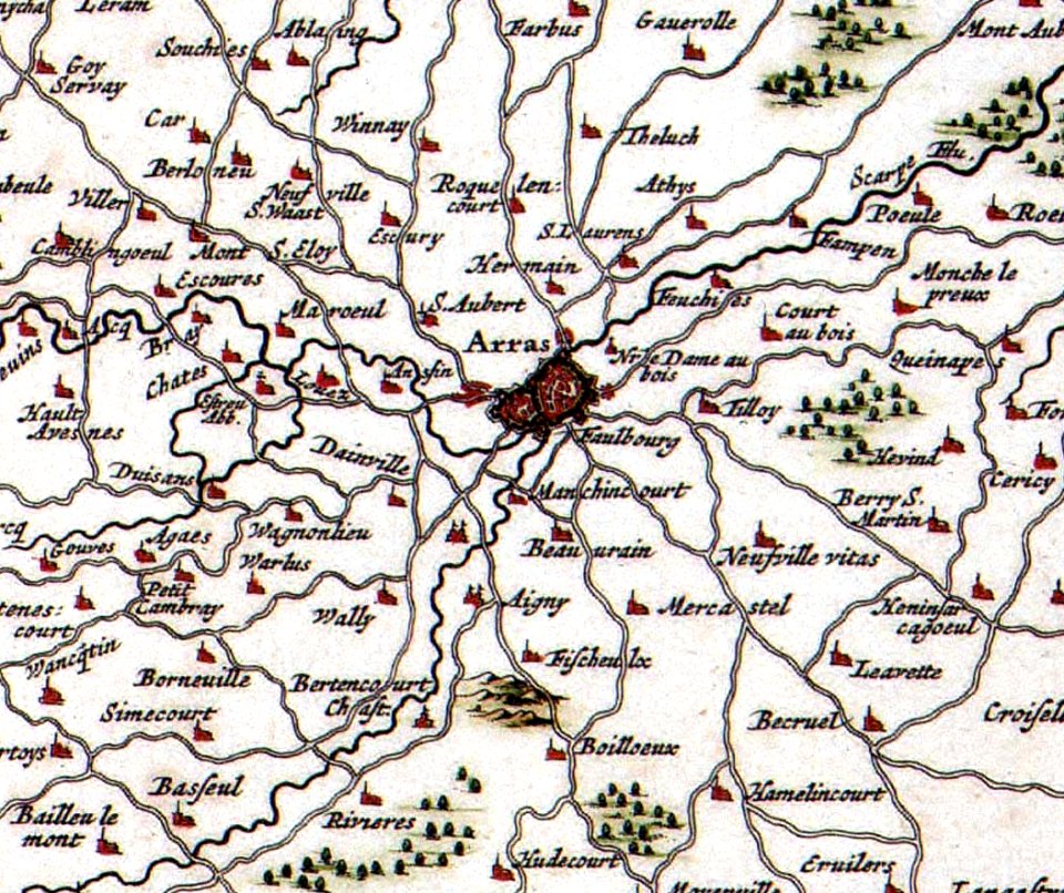 Atlas Van der Hagen-KW1049B11 073-GEOGRAPHICA ARTESIAE COMITATUS TABULA, (arras)