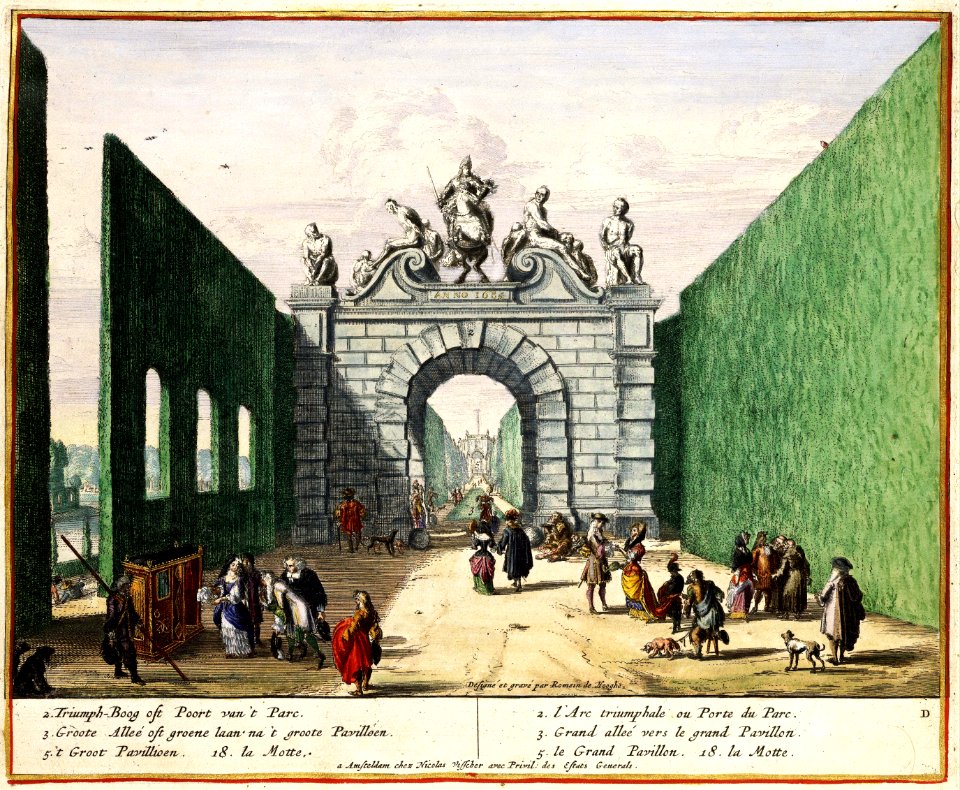 Atlas Van der Hagen-KW1049B11 075 4-Aangezicht van de triomfboog bij de ingang van het park