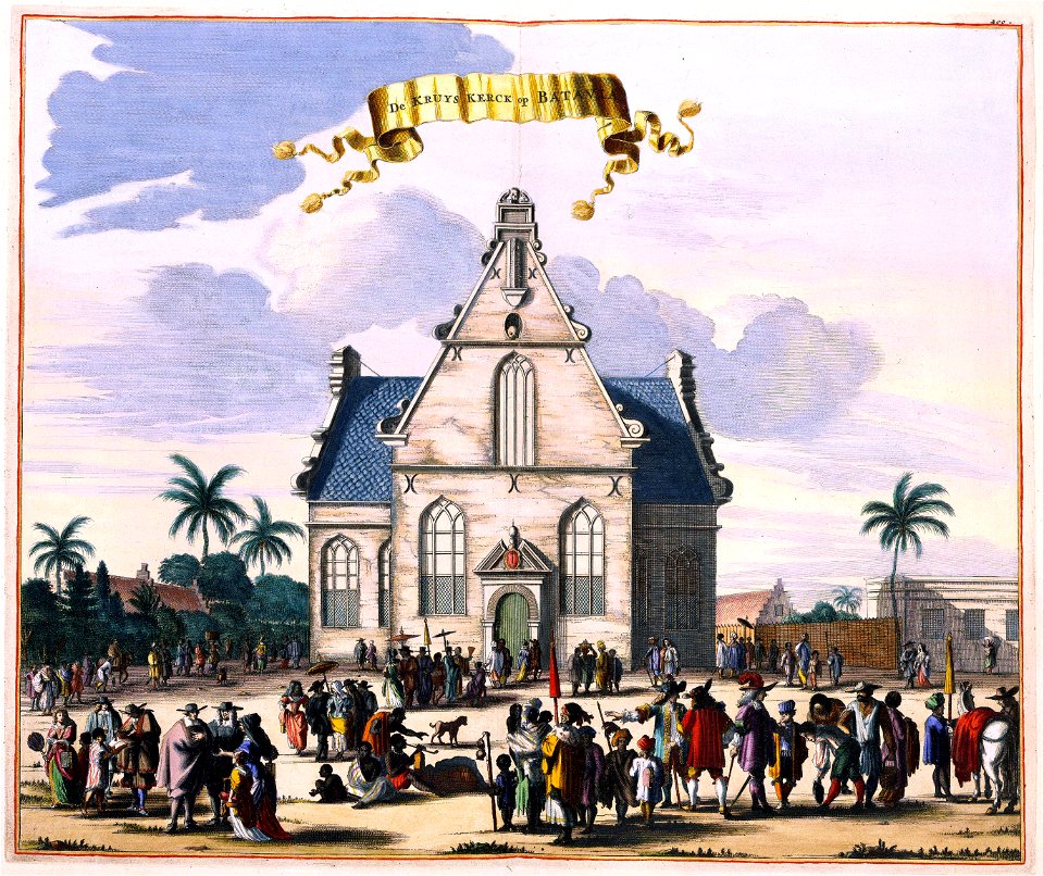 Atlas Van der Hagen-KW1049B13 023-De KRUYS KERCK op BATAVIA