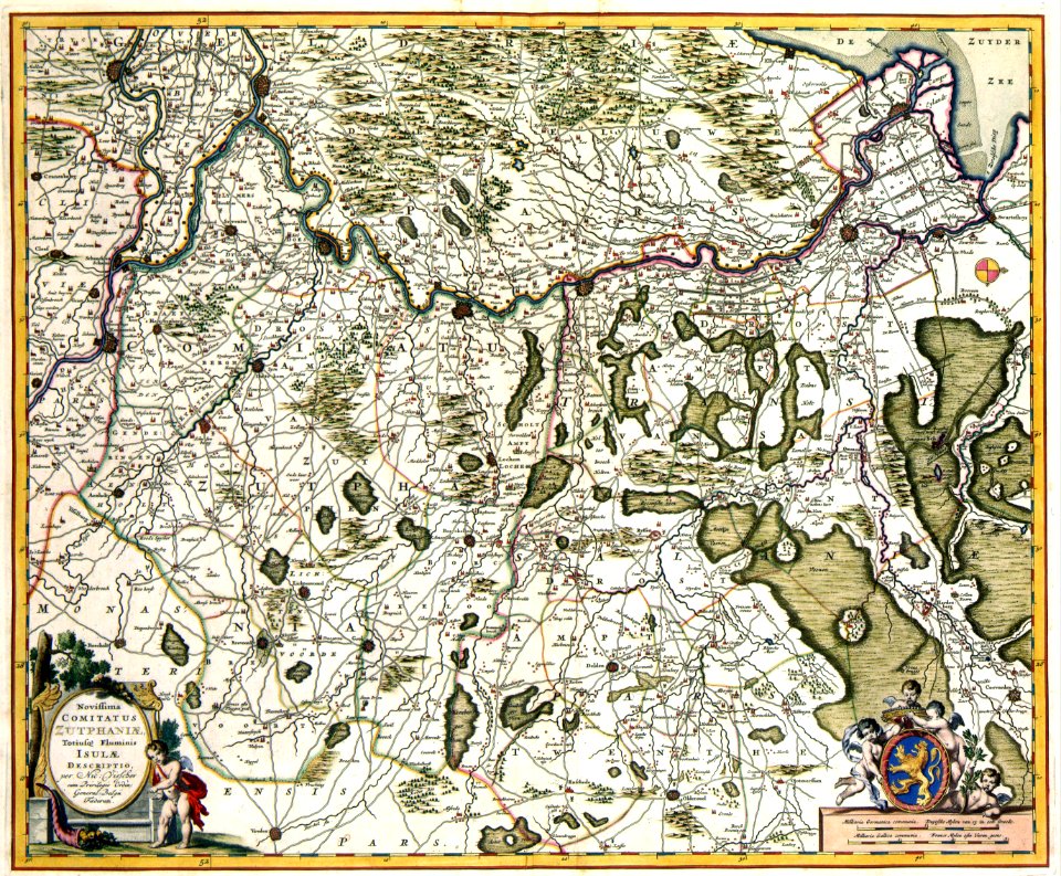 Atlas Van der Hagen-KW1049B11 082-Novissima COMITATUS ZUTPHANIAE Totiusq- Fluminis DESCRIPTIO