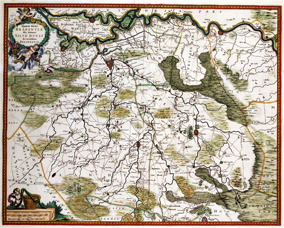 Atlas Van der Hagen-KW1049B11 100-Quartae Partis BRABANTIAE seu Ditionis SILVAE DUCIS Accuratissima DELINEATIO