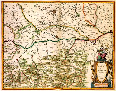 Atlas Van der Hagen-KW1049B12 070-TERRITORIO DI PAVIA, LODI, NOVARRA, TORTONA, ALLESSANDRIAAA et altri vicini dello Stato di Milano