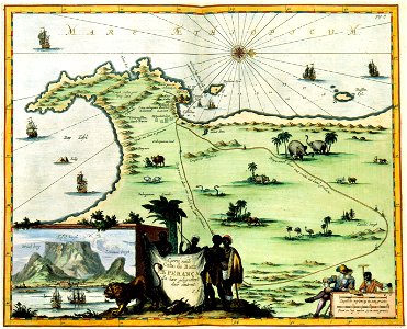 Atlas Van der Hagen-KW1049B13 066-Caerte vande Cabo de Bona ESPERANCA En haer gelegenheyt daer omtrent