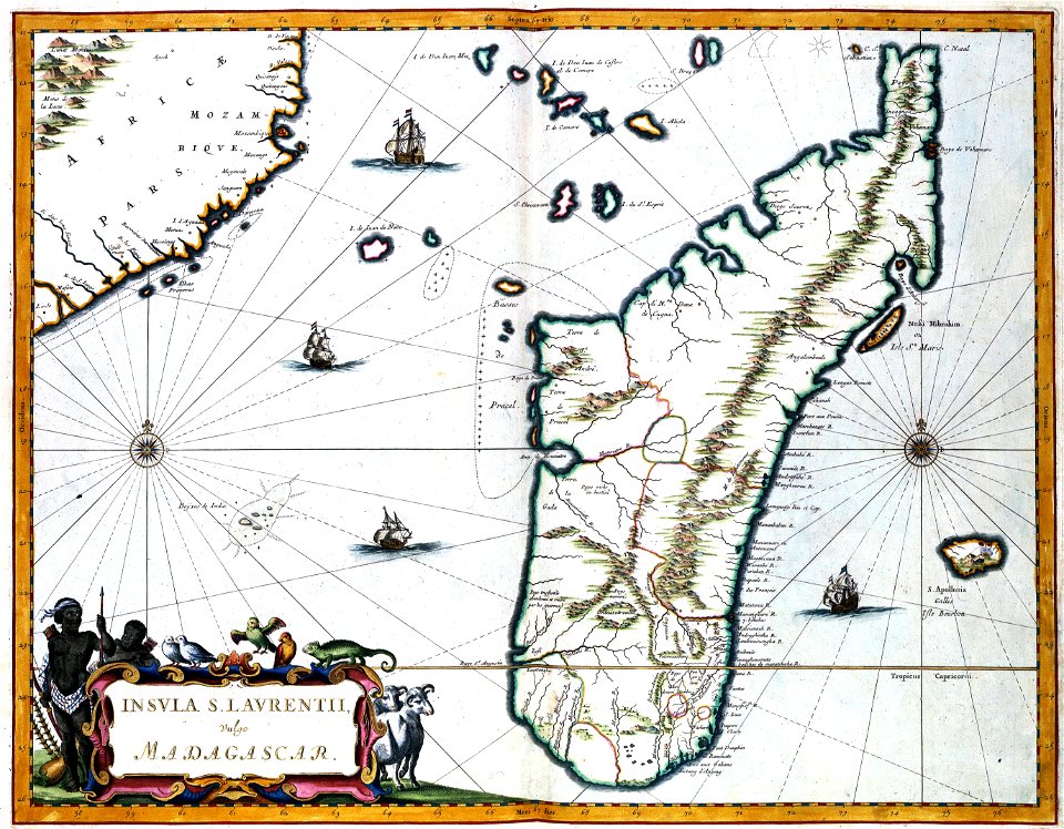 Atlas Van der Hagen-KW1049B13 070-INSULA LAVRENTII, Vulgo MADAGASCAR