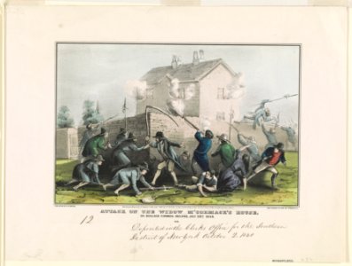 Attack on the Widow M'Cormack's house- on Boulagh Common Ireland, July 29th 1848 LCCN90708823
