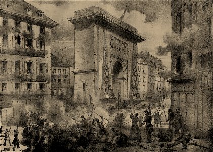 Attaque de la barricade de la porte St. Denis