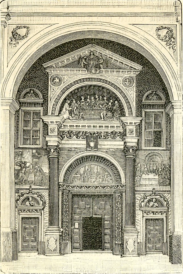 Atrio e porta della Cattedrale di Aosta