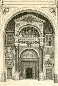 Atrio e porta della Cattedrale di Aosta