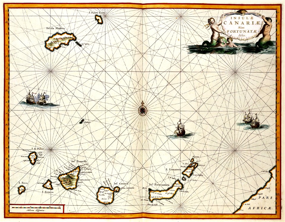 Atlas Van der Hagen-KW1049B13 068-INSULAE CANARIAE Alias FORTUNATAE dictae
