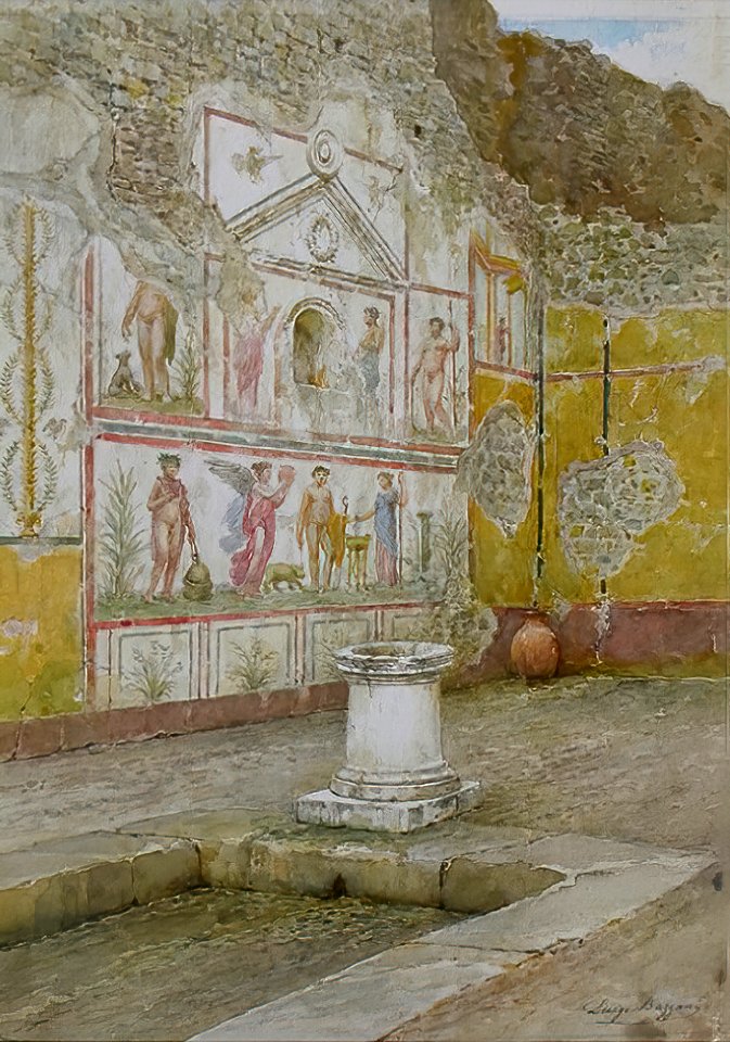Atrium of the House of the Mariner by Luigi Bazzani before 1927