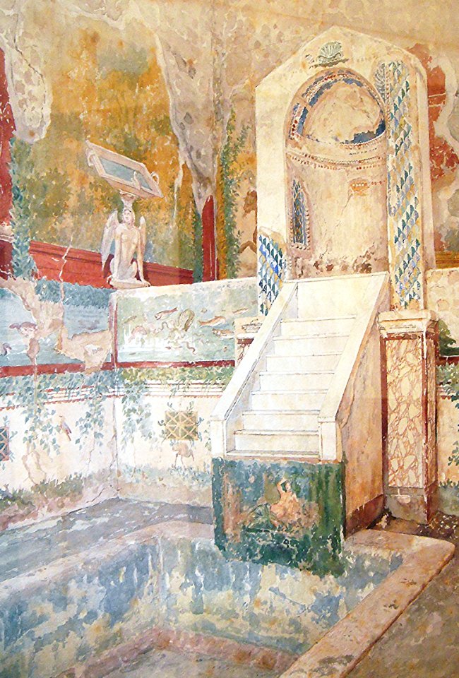 Atrium of the House of the Centenary at Pompeii, 1901