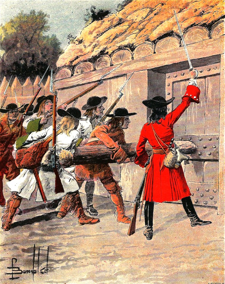 Attaque du fort Monsipi par d Iberville