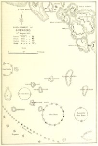 Attack on Sweaborg map. Free illustration for personal and commercial use.