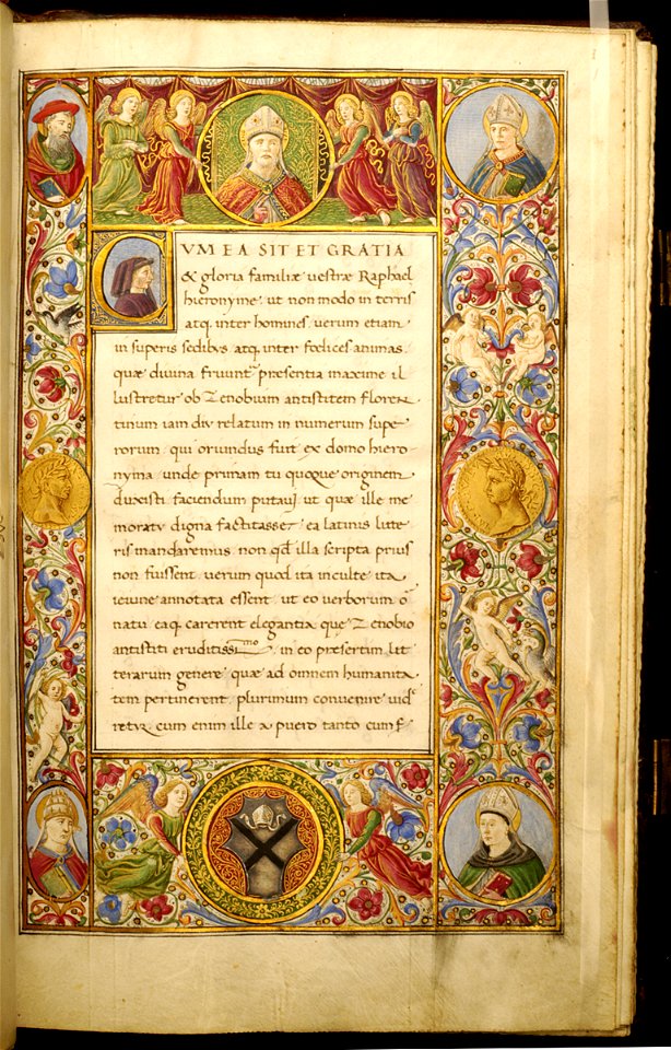 Attavante Attavanti - Leaf from Vita Zenobii Juliani da Girolamis - Walters W4061R - Open Reverse