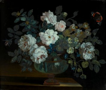 Attributed to British School, 17th century - Flowers in a Vase - RCIN 404977 - Royal Collection