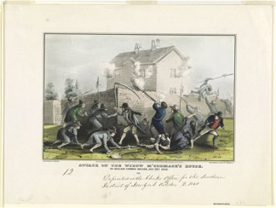 Attack on the Widow M'Cormack's house- on Boulagh Common Ireland, July 29th 1848 LCCN90708823