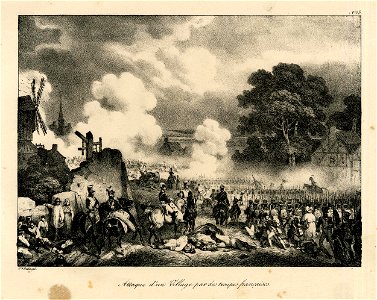 Attaque d'un Village par des troupe françaises (BM 1880,0508.212)