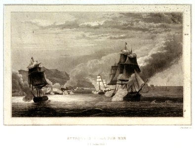 Attaque d' Alger par mer (3 Juillet 1830) RMG PU0239