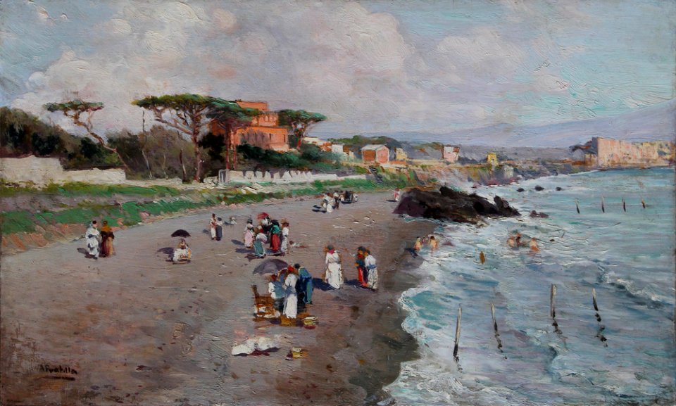 Attilio Pratella, Spiaggia napoletana (Neapolitan Beach)