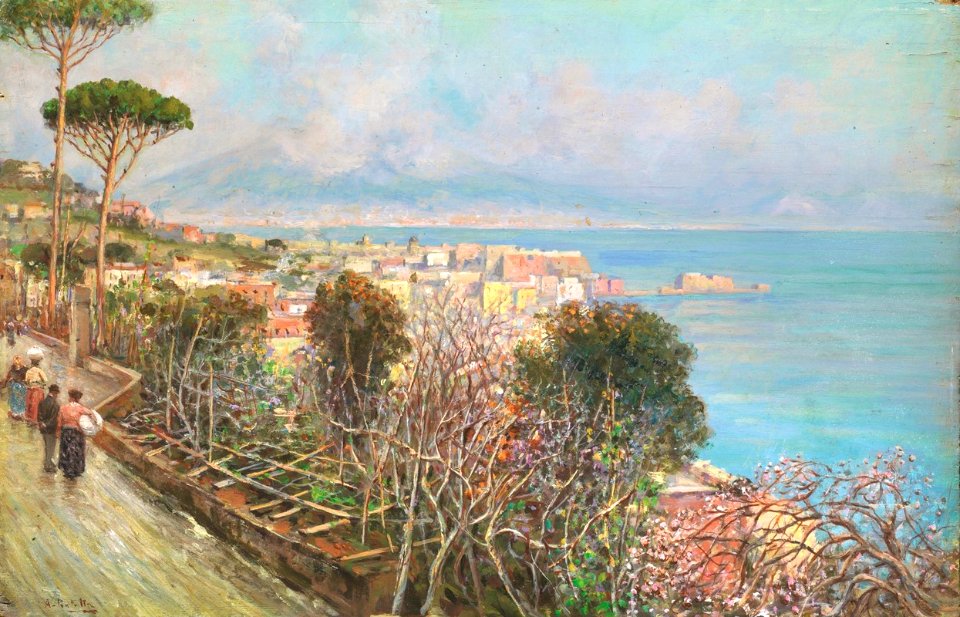 Attilio Pratella - Veduta di Napoli (View of Naples from the Vomero hill)