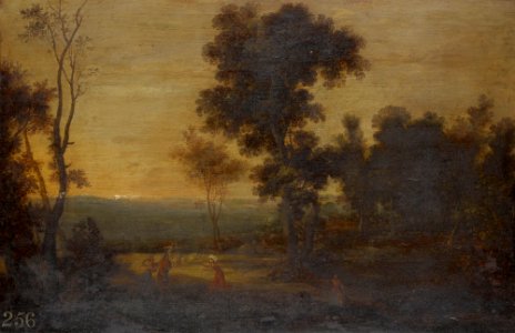 Attributed to Bartholomeus Breenbergh (Deventer 1598-Amsterdam 1657) - Wooded Landscape with Figures - RCIN 404733 - Royal Collection