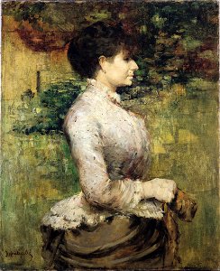 Attributed to Adolphe Monticelli - Portrait of Madame Rosenthal - 1932-122 - Albright–Knox Art Gallery