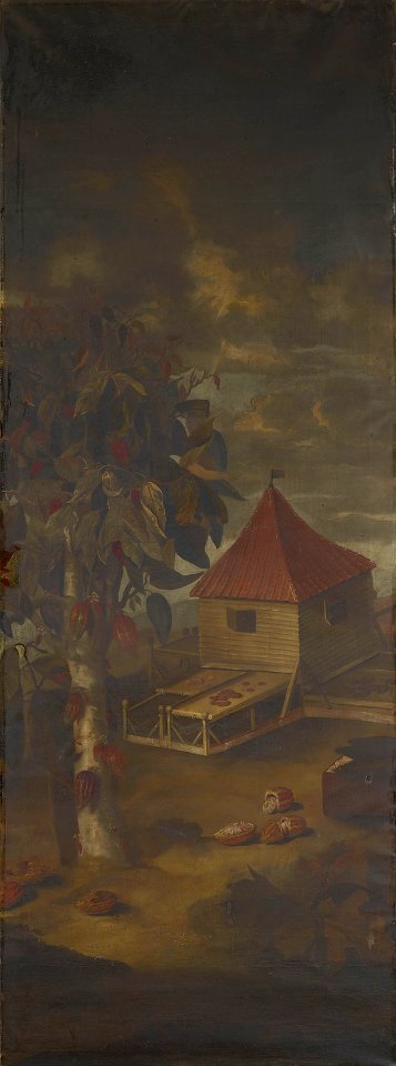 Attributed to Albert Eckhout (c. 1610-66) - A Landscape with a Farm Buildings in Brazil - RCIN 406104 - Royal Collection