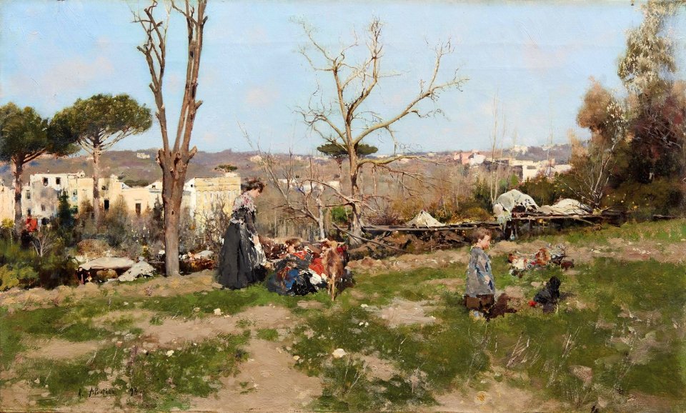 Attilio Pratella, Il Vomero - Olio su Tela