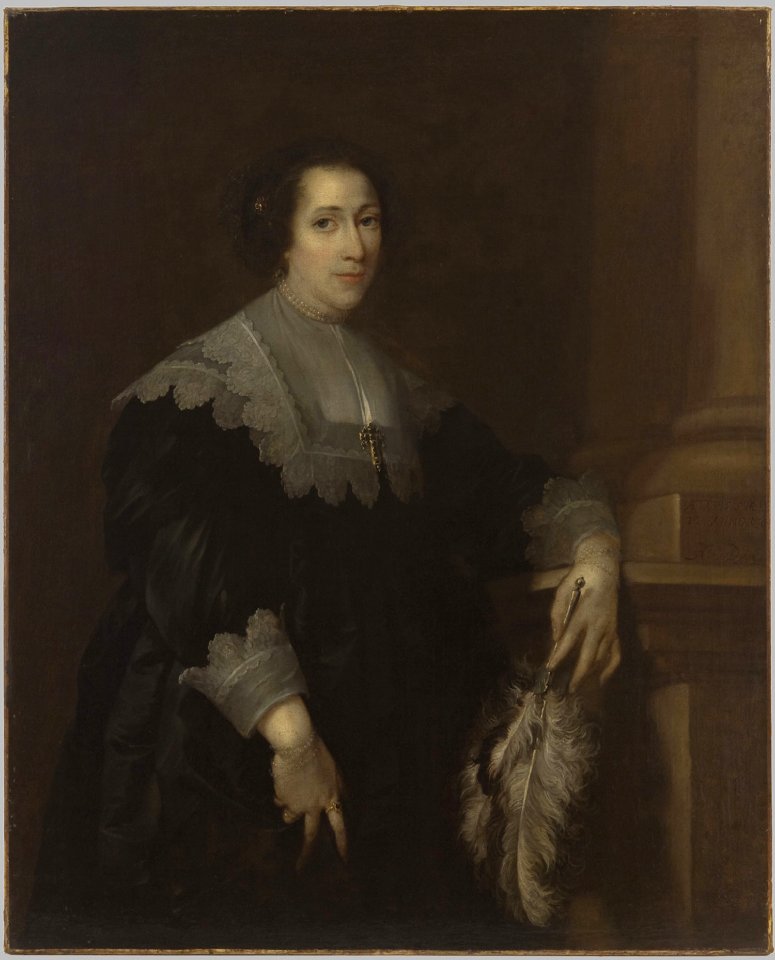 Attributed to Anthony van Dyck - Portrait of a Lady (possibly Lady Philadelphia Wharton), Cat. 674