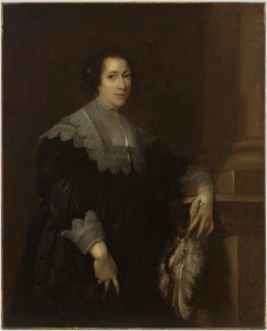 Attributed to Anthony van Dyck - Portrait of a Lady (possibly Lady Philadelphia Wharton), Cat. 674