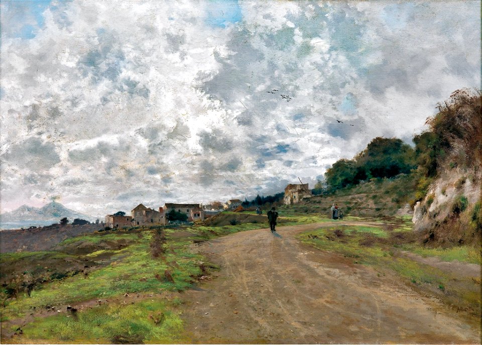 Attilio Pratella - Vecchio Vomero -1892 - collezione privata