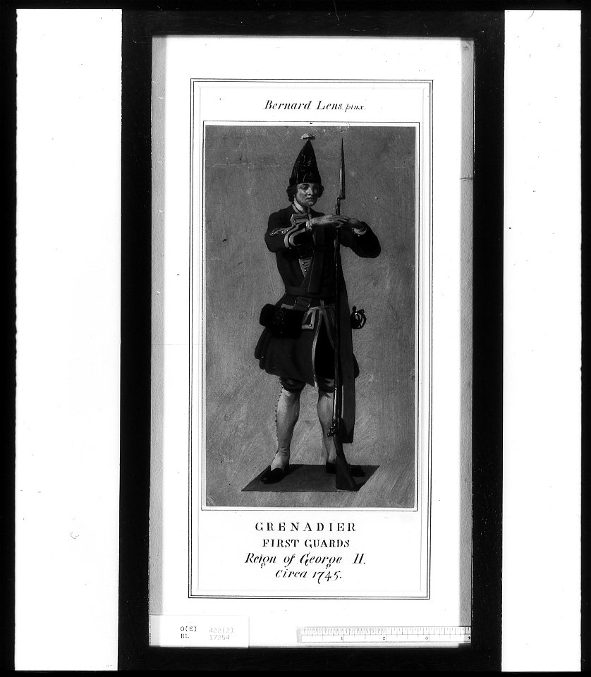 Attributed to Bernard Lens III (1682-1740) - Grenadier with Bayonet - RCIN 452418 - Royal Collection