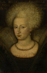 Attributed to French School, 16th century - Gabrielle, Duchess of Beaufort (1571-1599) - RCIN 406141 - Royal Collection