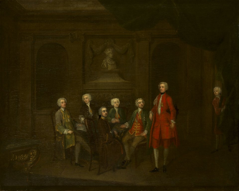 Attributed to Charles Philips (1708-47) - The 'Henry the Fifth' Club or 'the Gang' - RCIN 405737 - Royal Collection