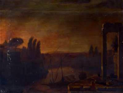 Attributed to French School, 17th century - Landscape with a River - RCIN 402735 - Royal Collection