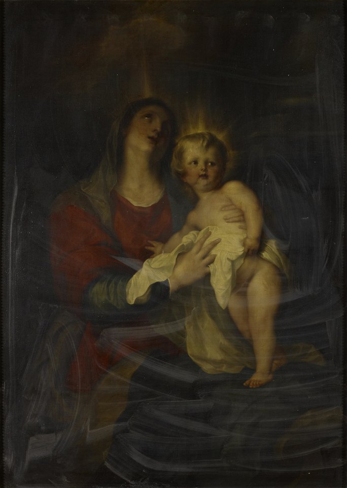 Attributed to Christopher William Hanneman (1755-93) - Virgin and Child - RCIN 402804 - Royal Collection