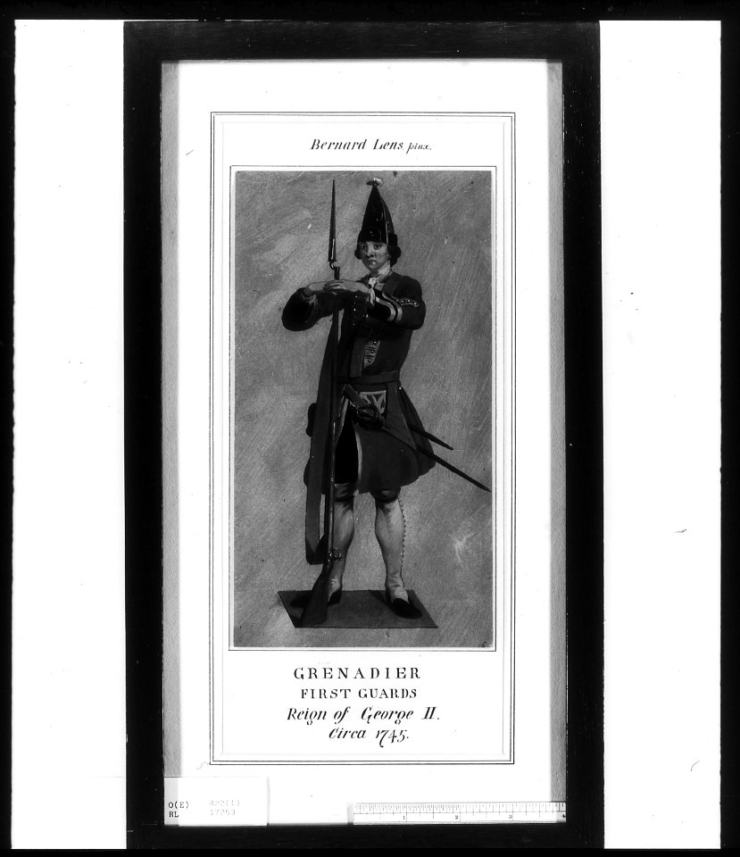 Attributed to Bernard Lens III (1682-1740) - Grenadier with bayonet - RCIN 452420 - Royal Collection