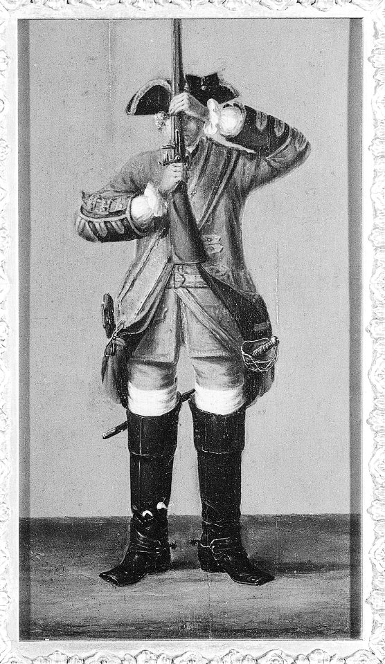 Attributed to British School, 18th century - 4th Troops of Horse Guards, Manual Exercise - RCIN 400855 - Royal Collection