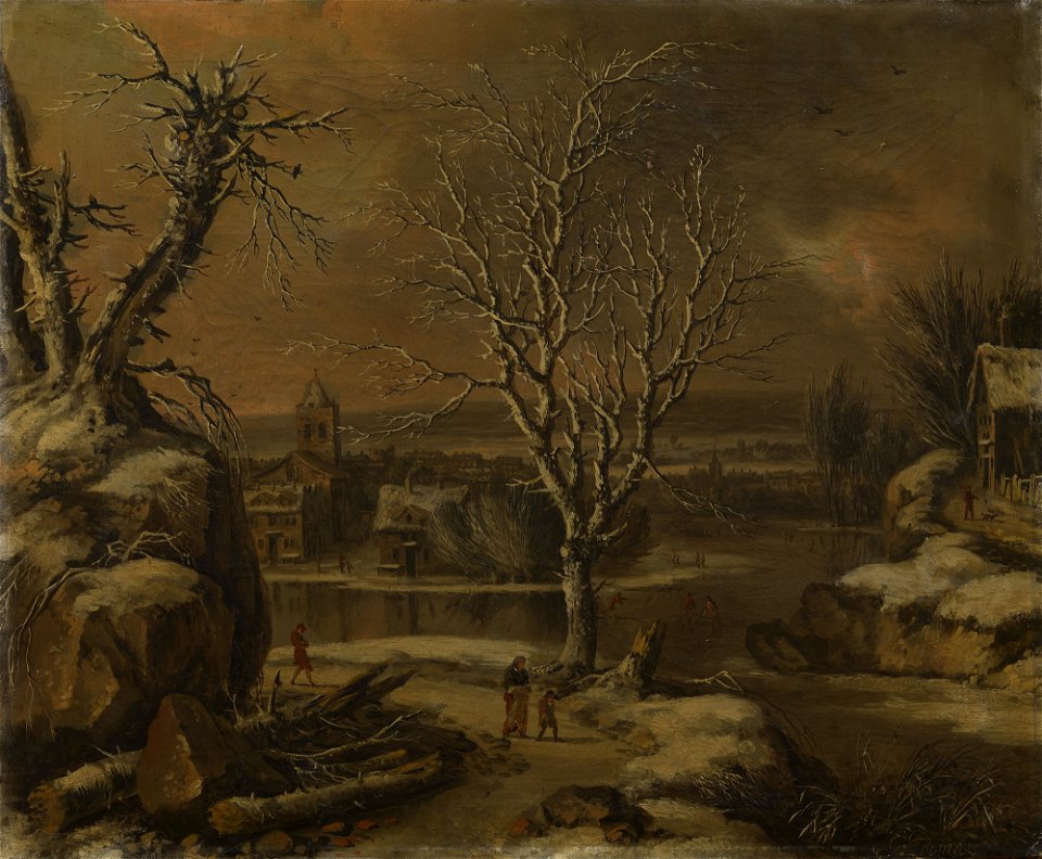 Attributed to Dutch School, 19th century - Winter Landscape - RCIN 401100 - Royal Collection